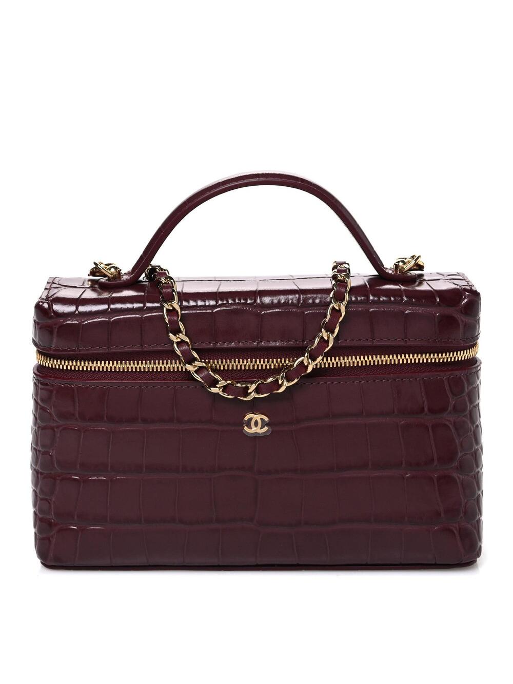 Chanel Calfskin Crocodile Embossed #350066C49B